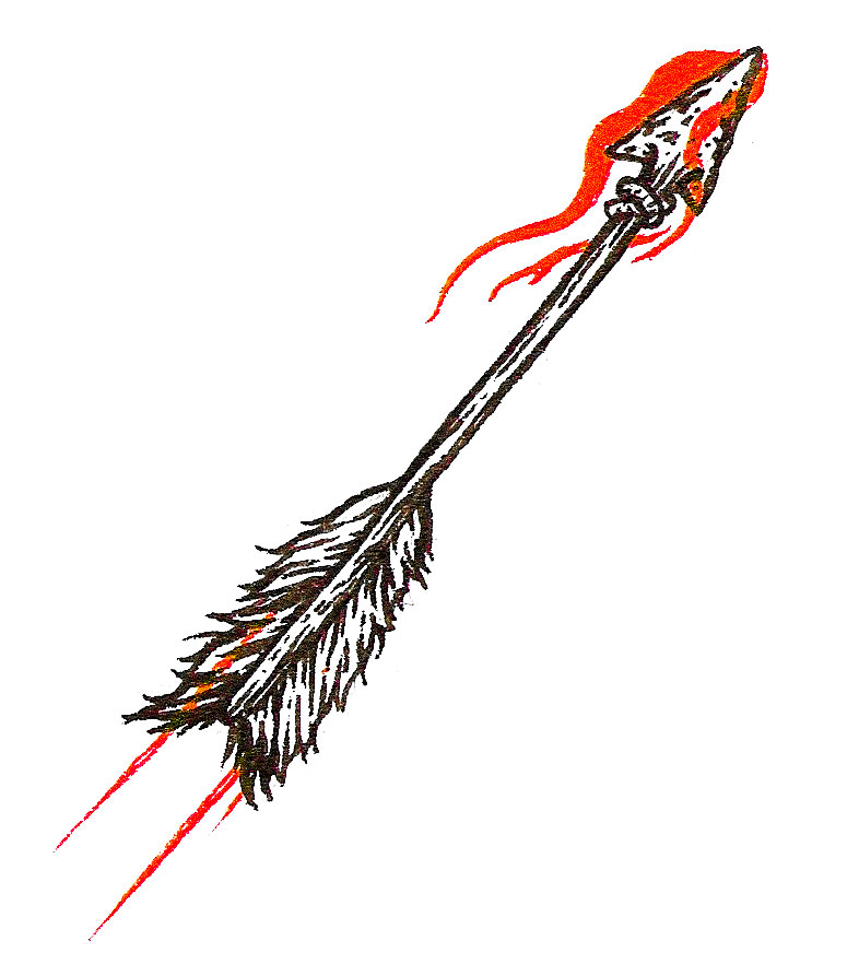 Sketch of a hand drawn arrow pointing upwards